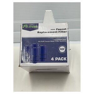 Fil-Fresh 4-Pack‎ Faucet Water Filter Replacement for PUR Systems NSF Certified